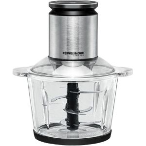 Rommelsbacher Zerkleinerer MZ800, elektrisch, 800 Watt, Edelstahl mit Glasbehälter, 2,7 Liter