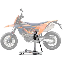 Zentralständer EVOLIFT® für KTM 690 SMC R 26- Shadow Edition (Grundfarbe: Grau) Ohne Ohne Ohne Mit Werbeschild
