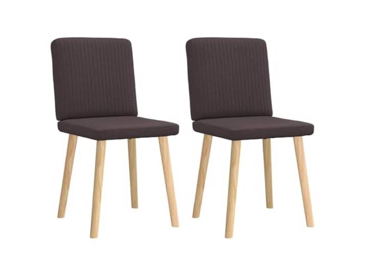 POUFGDR Essstühle, 2 Stück, dunkelbraun, Stoff Elegantes Design, dicker Schaumstoffsitz, weiches Polyester, Rahmen aus Metall und Holz, Haltbarkeit, Stabilität, Esszimmer