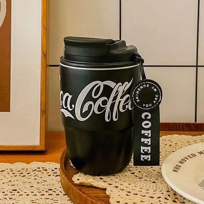Uplifted Goods Coca Cola Style Stainless Steel Insulated Cup black 8.8oz