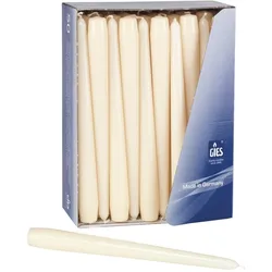 Gies Kerzen 50 Stück Spitzkerzen 245x23,5mm champagner, 1 Stück