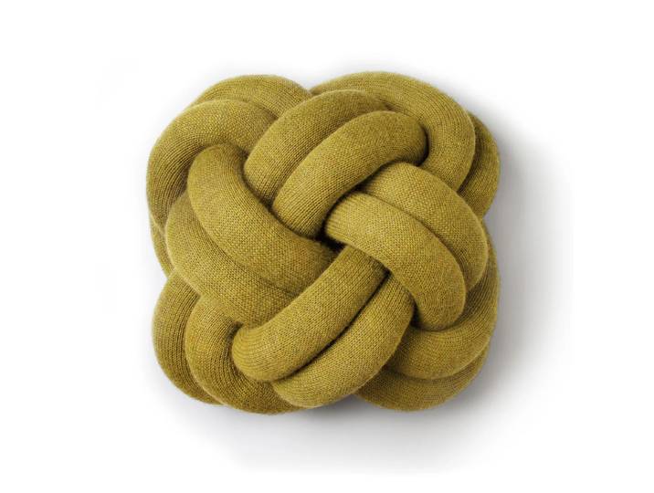 Design House Stockholm - Knot Kissen, gelb