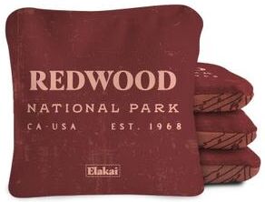 Skip's Garage Redwoods National Park Dual Sided Pro Cornhole Bags (Set of 4)