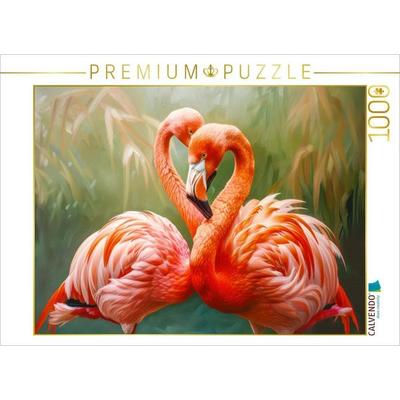 CALVENDO Puzzle Flamingos | 1000 Teile Lege-Größe 64x48cm Foto-Puzzle für glückliche Stunden