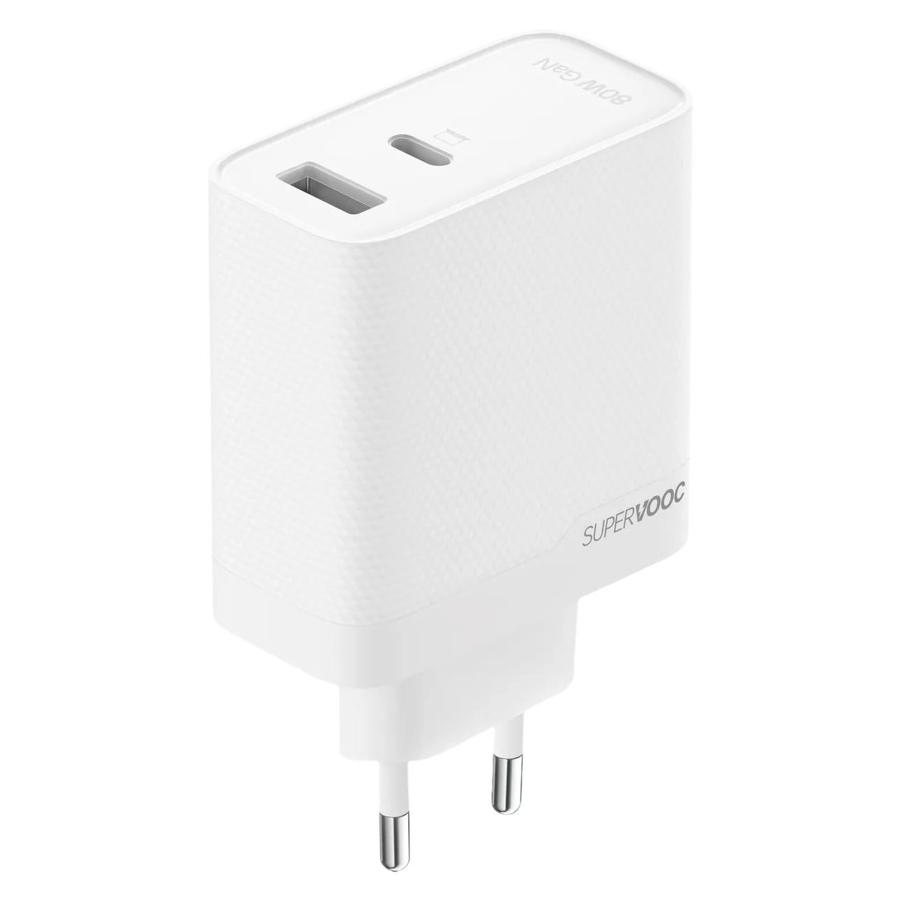 OPPO SuperVOOC Oplader 80W met 2 Poorten (OSAAB7CF3AE) (80 W, 2 Ports) (OSAB7CF3AE)