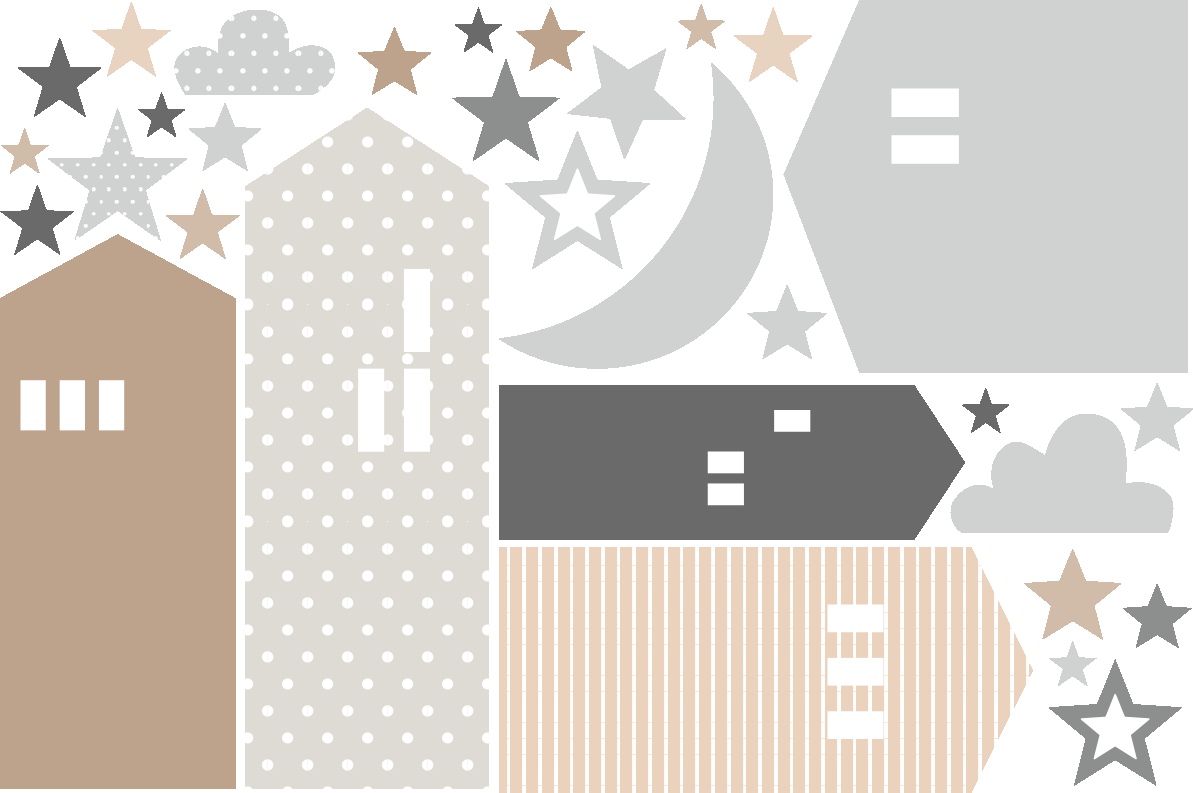 Ambiance-sticker Stickers enfants maisons scandinaves