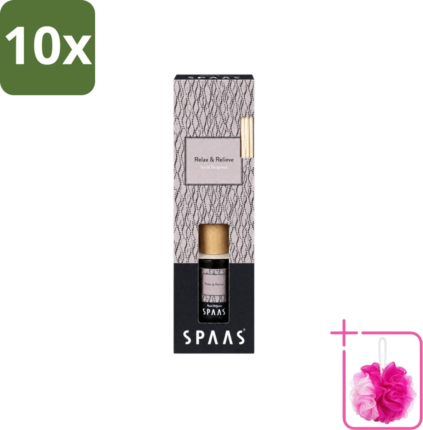 Spaas Geurstokjes Relax & Relieve Bergamotthee 80 ml Bulkverpakking