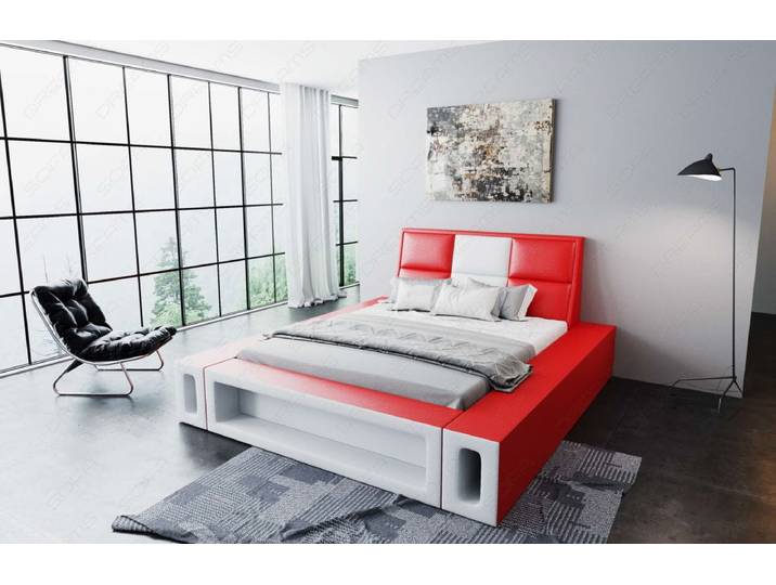 Wasserbett Venosa mit LED und großen Seitenboxen