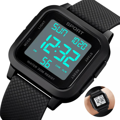 PRiME Fashion Men's Sports Watch LED Large Digital Waterproof Wristwatch For Outdoor & Casual Use Fashion Men's Sports Watch LED Large Digital Waterproof Wristwatch For Outdoor & Casual Use