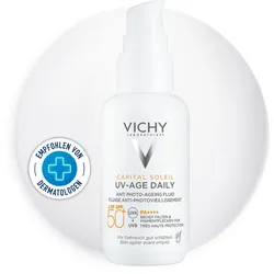 Vichy Capital Soleil UV-Age Daily LSF 50+: Ultraleichtes Sonnenfluid für die tägliche Anwendung 40 ml