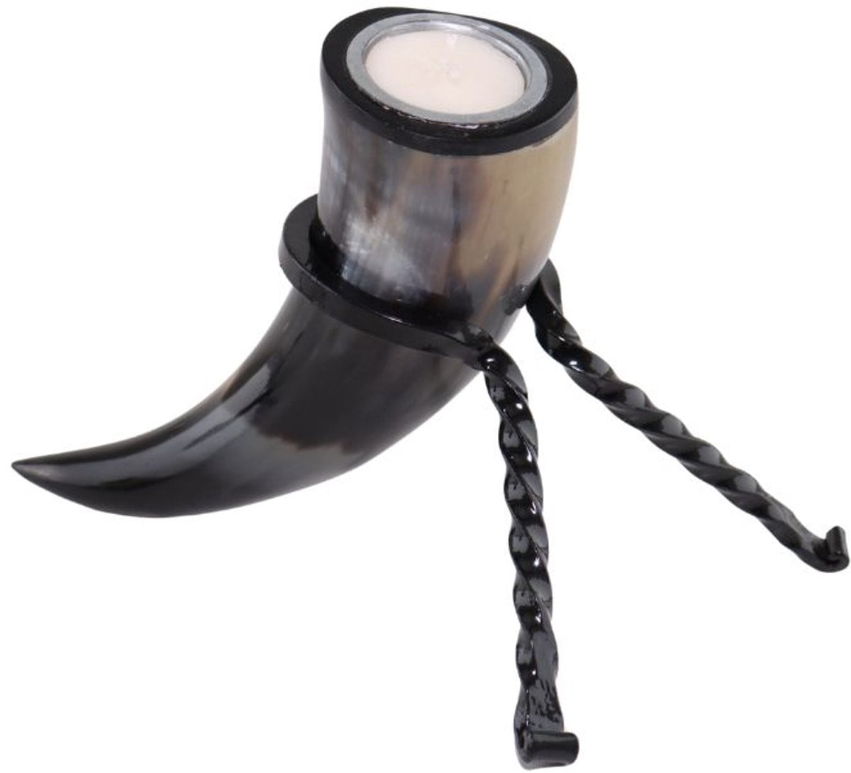 Viking hoorn kaarsenhouder voor tealights