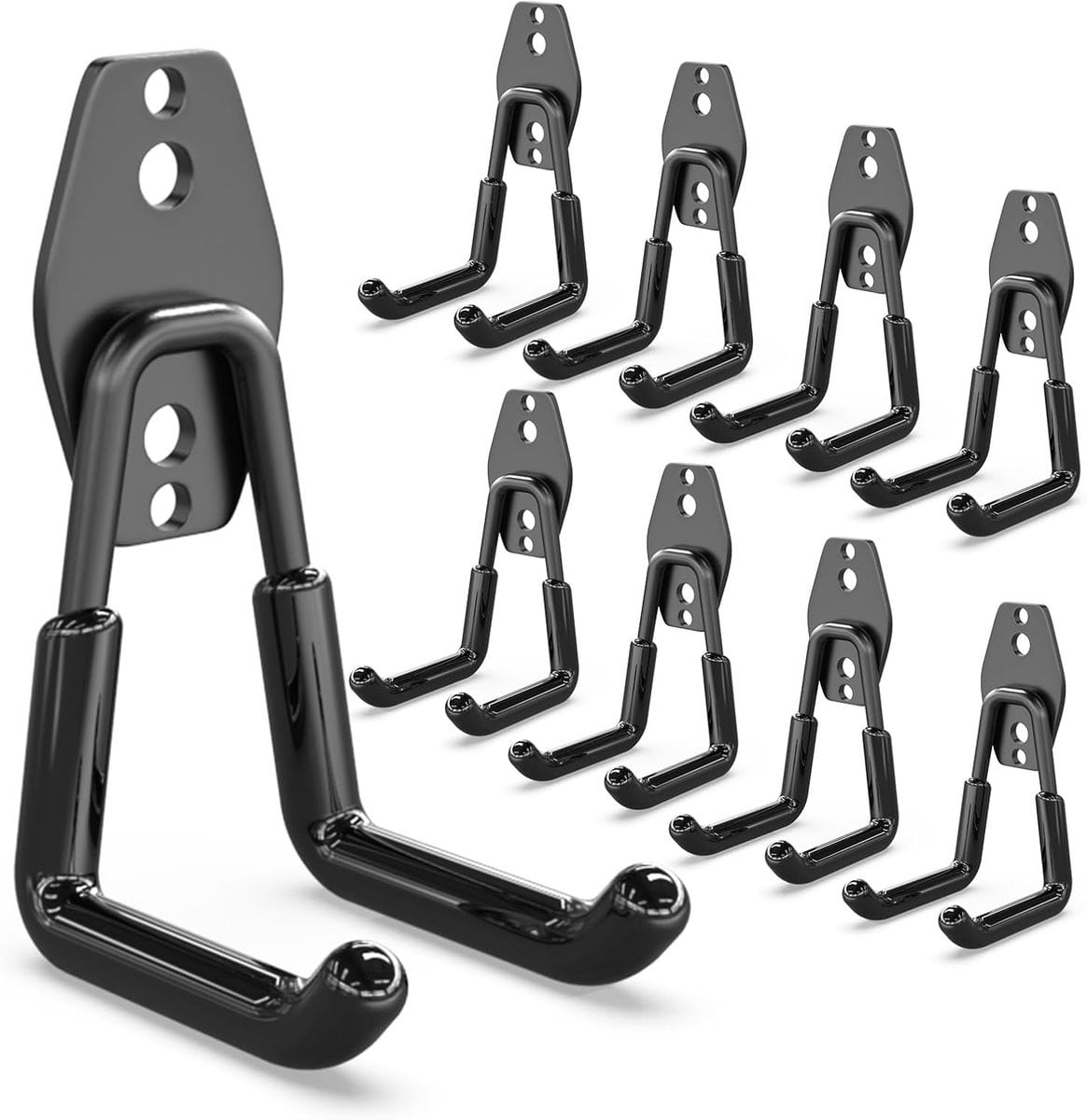 Thijox 8 stuks Garagehaken voor opslag van ladders en elektrisch gereedschap