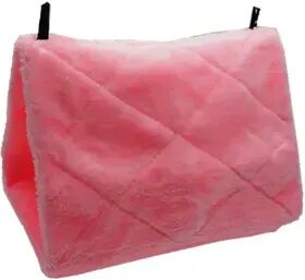 Perfect Picks Market Pet Bird Parrot Hammock Tent Cozy Bed For Birds, Parrot Cage Hanging Cave, Perfect For Sleeping And Nesting pink