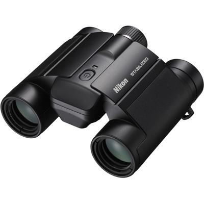 NIKON Fernglas "STABILIZED 12X25", schwarz, B:11,7cm H:5,6cm T:10cm, Ferngläser