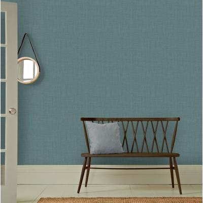 Vliestapete WOW "Matt Textil", blau, B:0,52m H:10m L:10m, Vlies, Tapeten, 10mx52cm (ca. 5m2)