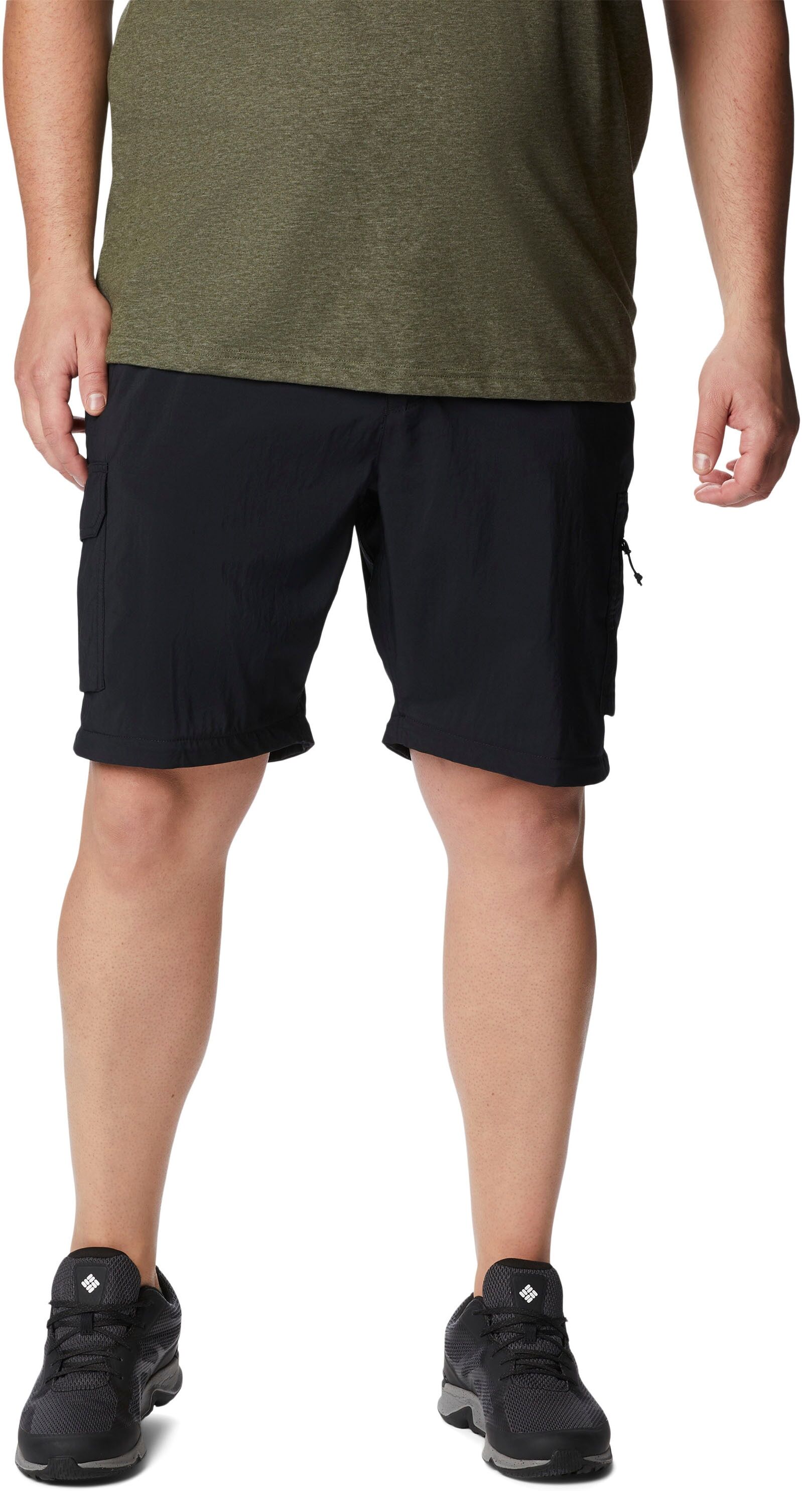 Zip-off-Hose COLUMBIA "Silver Ridge™ Utility Convertible Pant", Damen, Gr. 38, Länge 32, schwarz, Web, Obermaterial: 100% Polyester, Hosen Zip-off-Hose, mit Zip-off-Funktion, schnell trocknend, atmungsaktiv, gerade Beinform schwarz 38, Länge 32