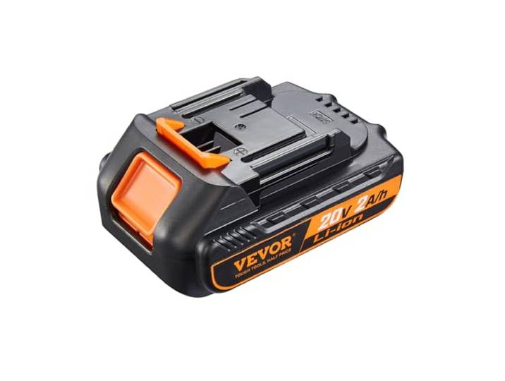 VEVOR Accu voor draadloos gereedschap, lithium-ion, 20 V, 2,0 Ah, reservebatterij voor elektrisch gereedschap met hoge capaciteit, compatibel met elektrisch gereedschap, draadloos, 20 V