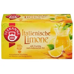 TEEKANNE Früchtetee Italienische Limone 20 Stück Tassenportion Papierkuvert