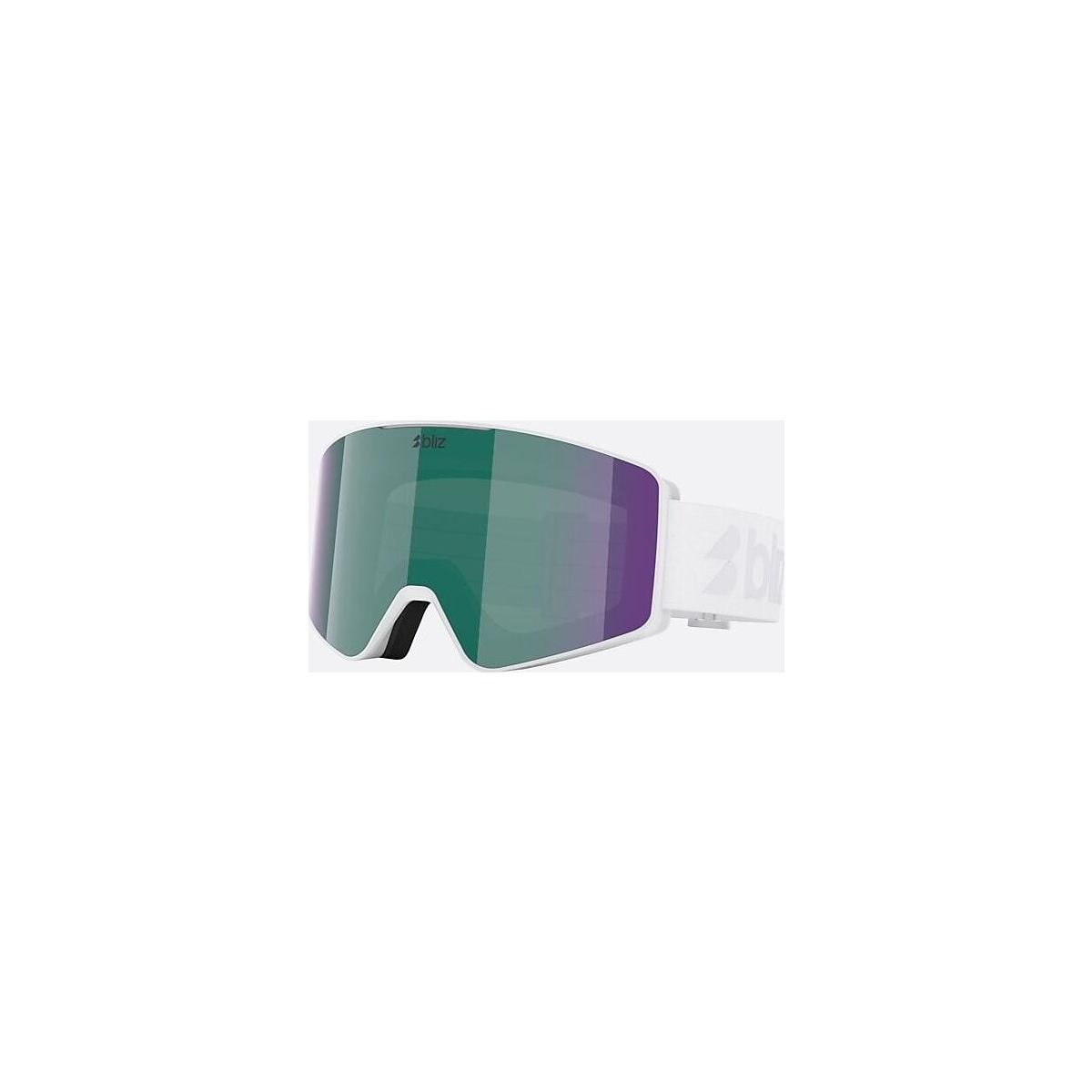Bliz G001 matte white/brown w green multi (07 00) 0ZG8008-07 00