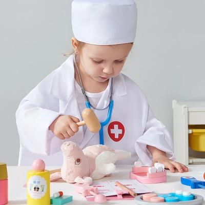 Playful Picks Children's Wooden Doctor Set, Educational Role Play Toy For Kids Children's Wooden Doctor Set, Educational Role Play Toy For Kids