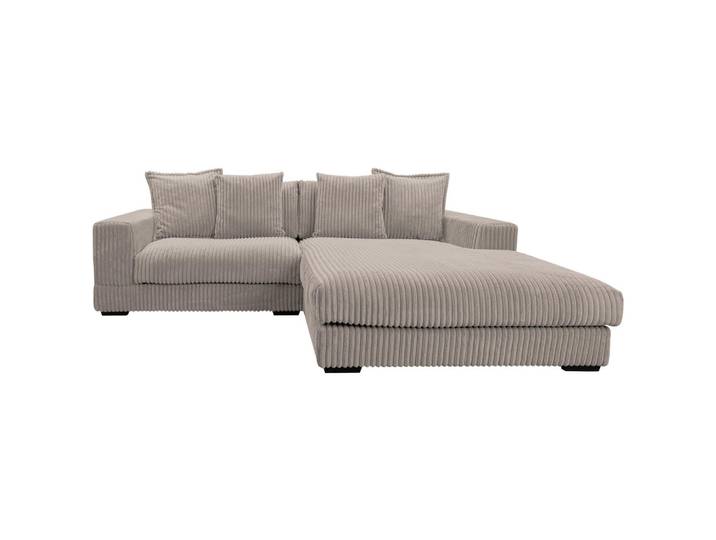 Mid.you Ecksofa, Taupe, Kunststoff, Füllung: Polyurethan (PUR),Polyurethan (PUR),Polyurethan (Pur), Ottomane rechts, L-Form, 285x195 cm, Made in EU, Wohnzimmer, Sofas & Couches, Wohnlandschaften, Ecksofas