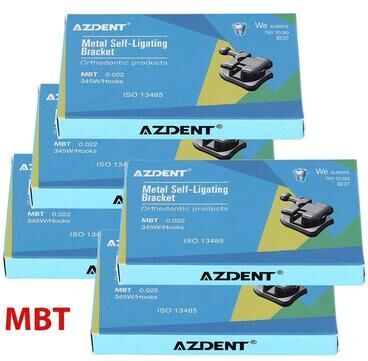 Uplift Essentials 5 Box Self Ligating Orthodontic Brackets With Buccal Tubes And Hooks mbt.022 Hooks 345