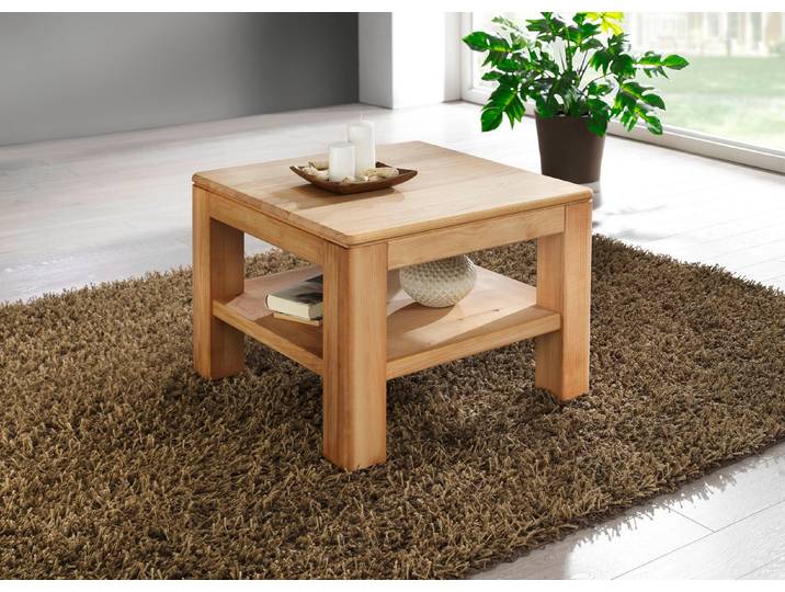Couchtisch aus Massivholz, Kernbuche, rechteckig