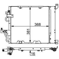 Kondensator Klimaanlage MAHLE AC 376 000S für Opel Astra H Caravan