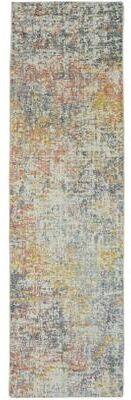 Domani Comfort Distressed Rustic Ombre Faux Fur Area Rug