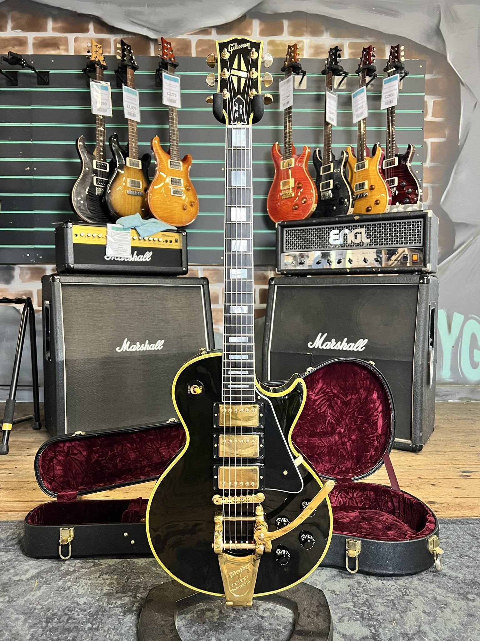 Gibson Custom, Art & Historic 1957 Les Paul Custom 'Black Beauty' Reissue 2000   black - Refurbished
