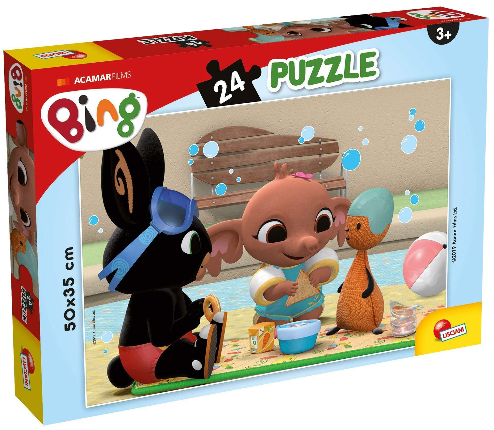 Liscianigiochi Puzzel Bing: Picknick bij het zwembad, 24 stukjes