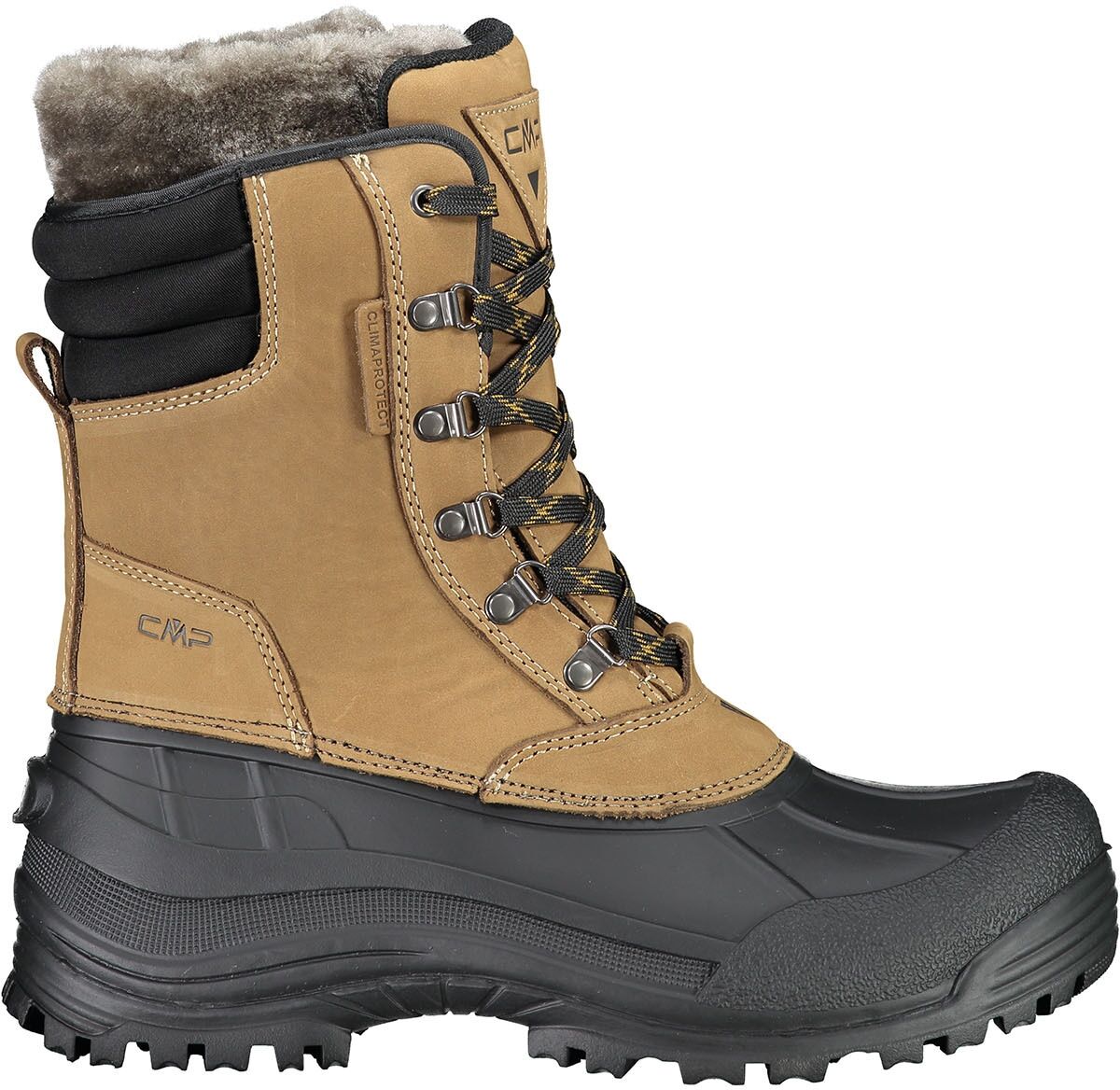 Wanderschuh CMP "Kinos Snow", Herren, Gr. 44, braun (braun, schwarz), Obermaterial: 100% Rindsleder Leather cow., Schuhe Wanderschuh