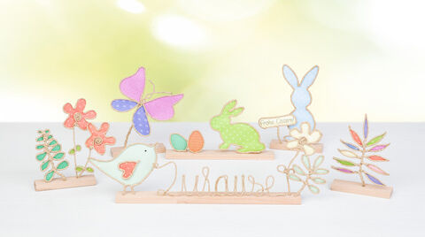 buttinette Bastel-Set "Frühlingshafte Papierdraht-Deko"