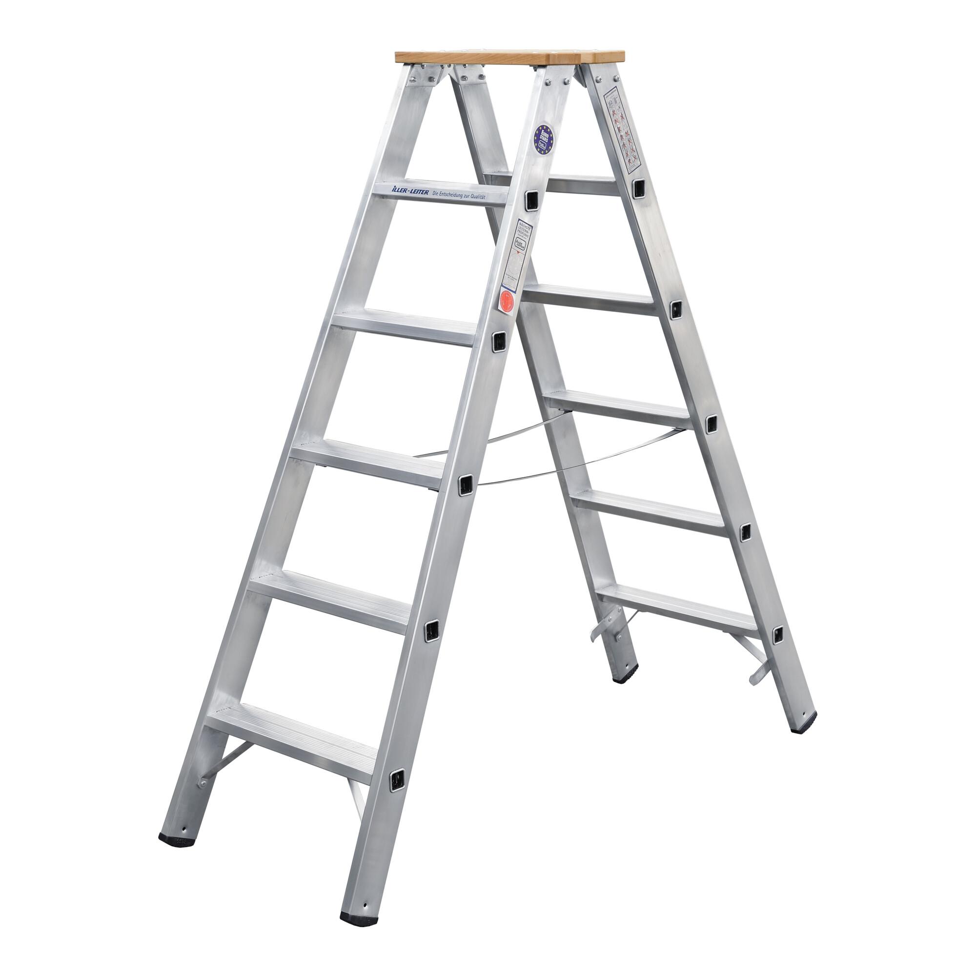 ILLER-LEITER Stufenstehleiter beidseit. 4 Stufen 51704 ; Iller Leiter)