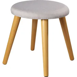 Hocker Skandi Grau Strukturstoff