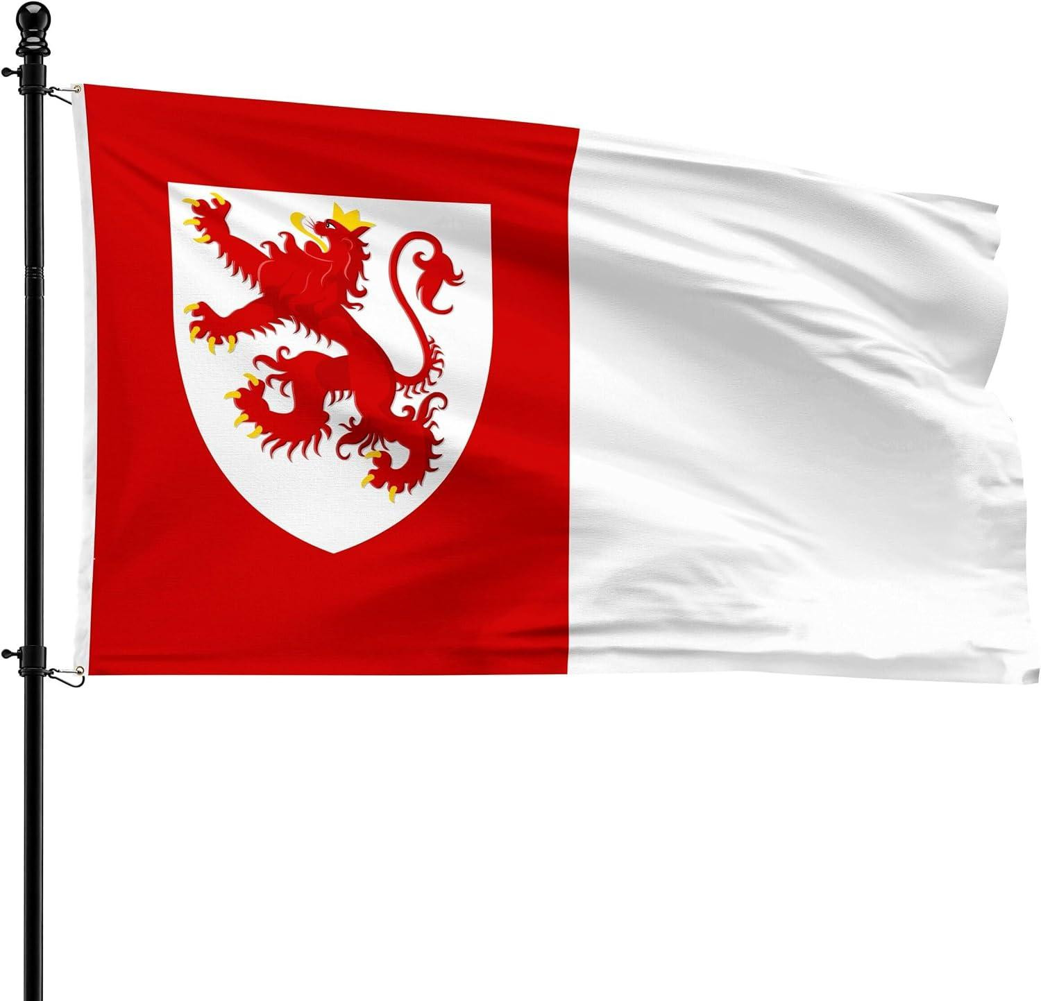 Gemeentevlag Sprimont van polyester, 90 x 150 cm, geschikt voor vlaggenmast