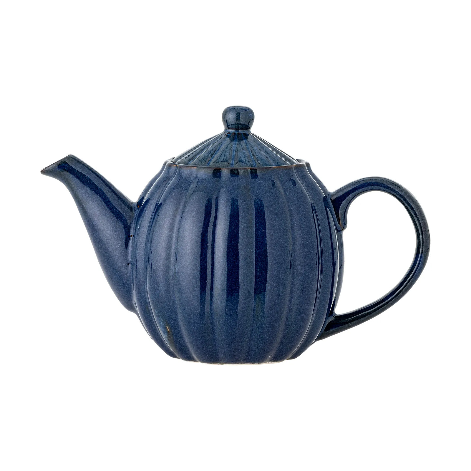 Bloomingville Latina theepot van keramiek, blauw, 1,085 l