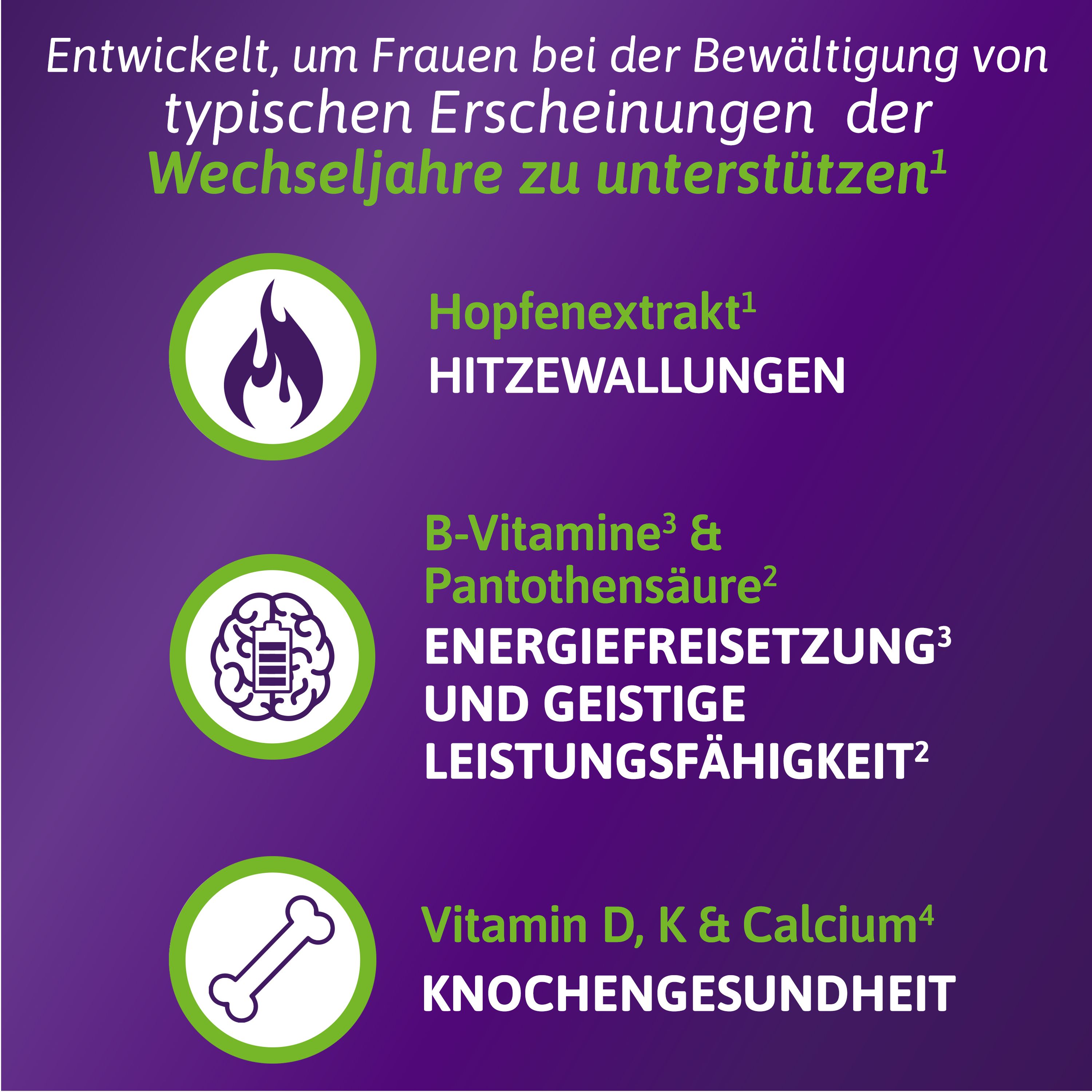 Femibion® Menopause Plus, hormonfreie Formulierung x2 2x2x30 St Tabletten