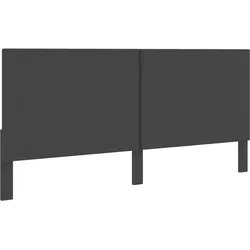 Décoshop26 - Kopfteil Schlafzimmeraccessoire Möbelstück 200 x 200 cm dunkelgrauer Stoff TDL0203150