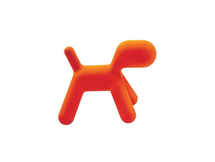 MAGIS chaise pour enfants chien abstrait PUPPY SMALL (Orange - Polyéthylène)