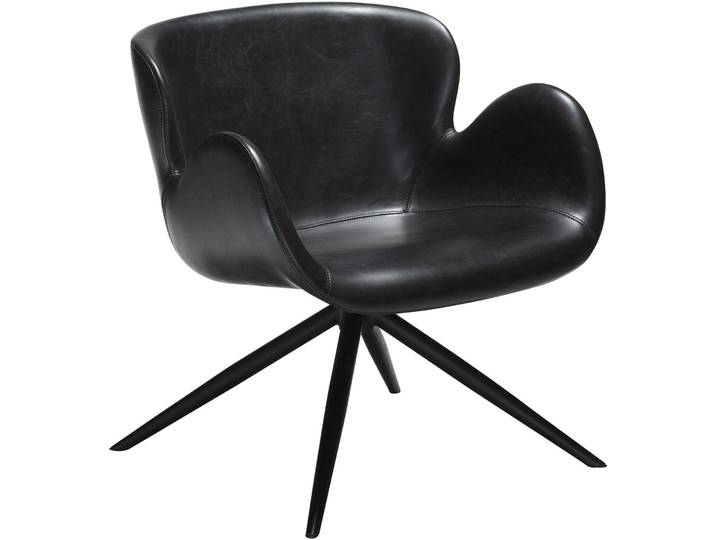 DAN-FORM Stilvoller Sessel Gaia Kunstleder black B 70 cm T 64 cm H 73 cm - Sessel