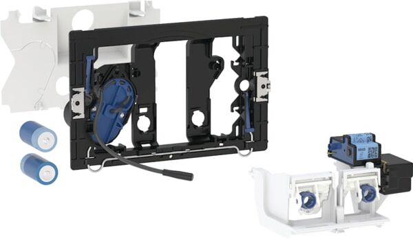 Unité de commande WC Geberit 115704006 pour réservoir encastré Sigma, alimentée par piles, électronique, pour commande à distance via Bluetooth