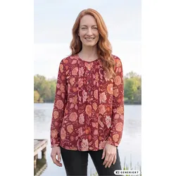 Modal-Bluse in Druck rost in Größe 44 von DW-Shop, Rost, 44
