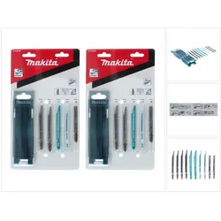 Makita, Sägeblatt, Stichsägeblatt Sortiment B 2 Stk. ( 2x B-44426 ) 20 tlg. für Holz / Kunststoff / Metall / Par