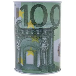 Spardose Sparbüchse Geldspardose Metalldose 100 Euro Design 85mm Ø Sparen 1