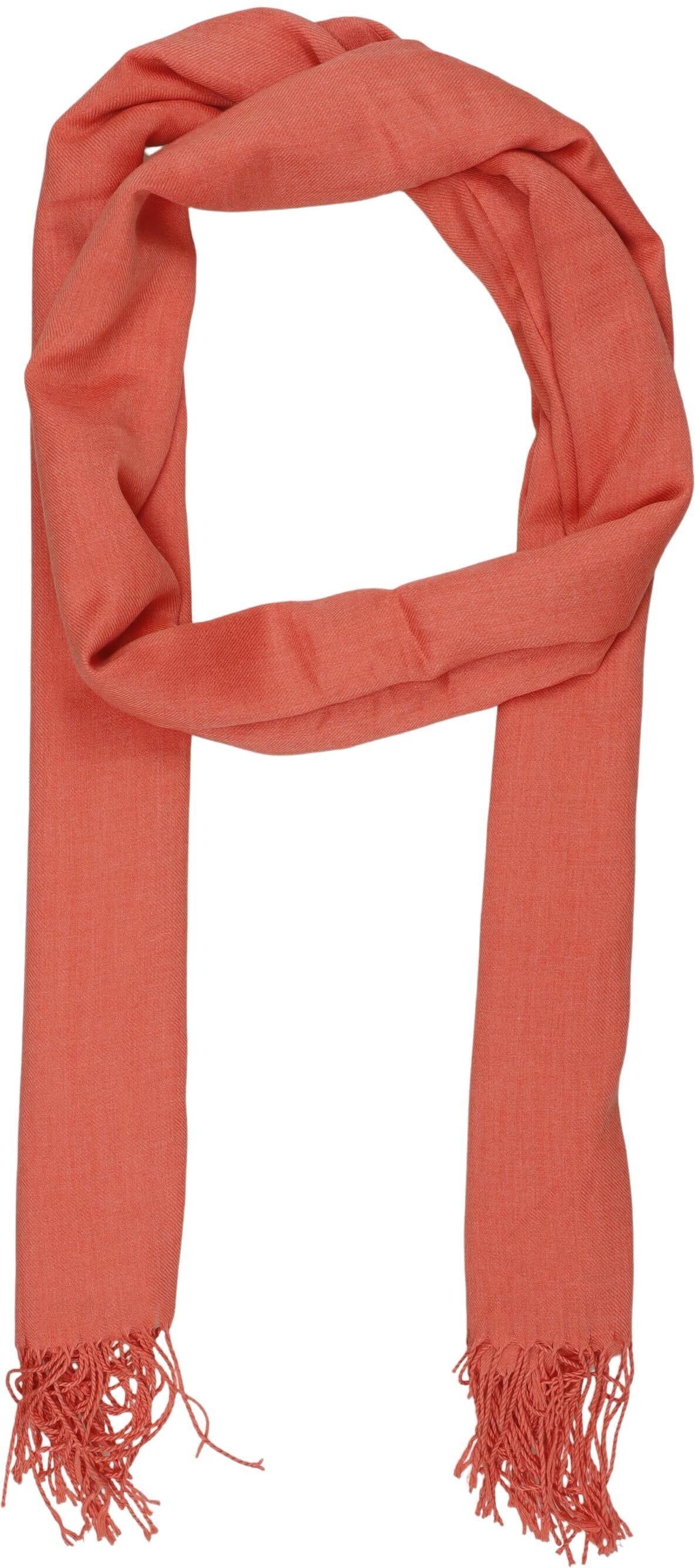 Opus Damen Schal oder Tuch, Orange, Viskose / Synthetik - Second Hand