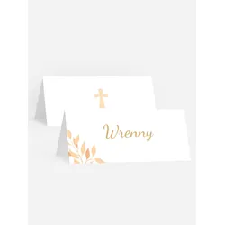 Tischkarten Konfirmation selbst gestalten mit Spruch und Fotos im Onlinedesigner bei Meine-Kartenmanufaktur.de