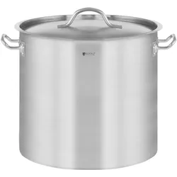 Royal Catering Kochtopf Induktion 25 Liter Kochtopf + Deckel Suppentopf Rostfrei Topf Eintopf, Pfanne + Kochtopf, Silber