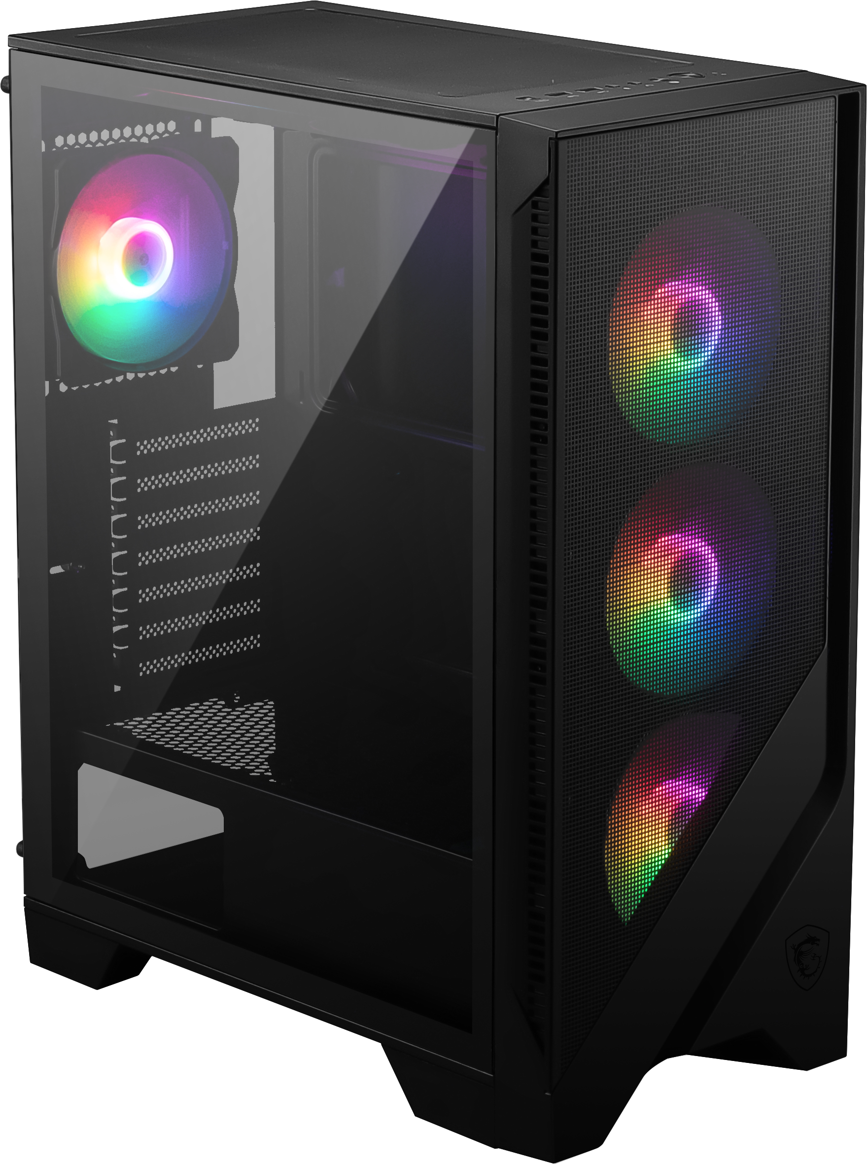 MSI MAG Forge 120A Gaming PC Gehäuse Midi-Tower Schwarz Seitenfenster