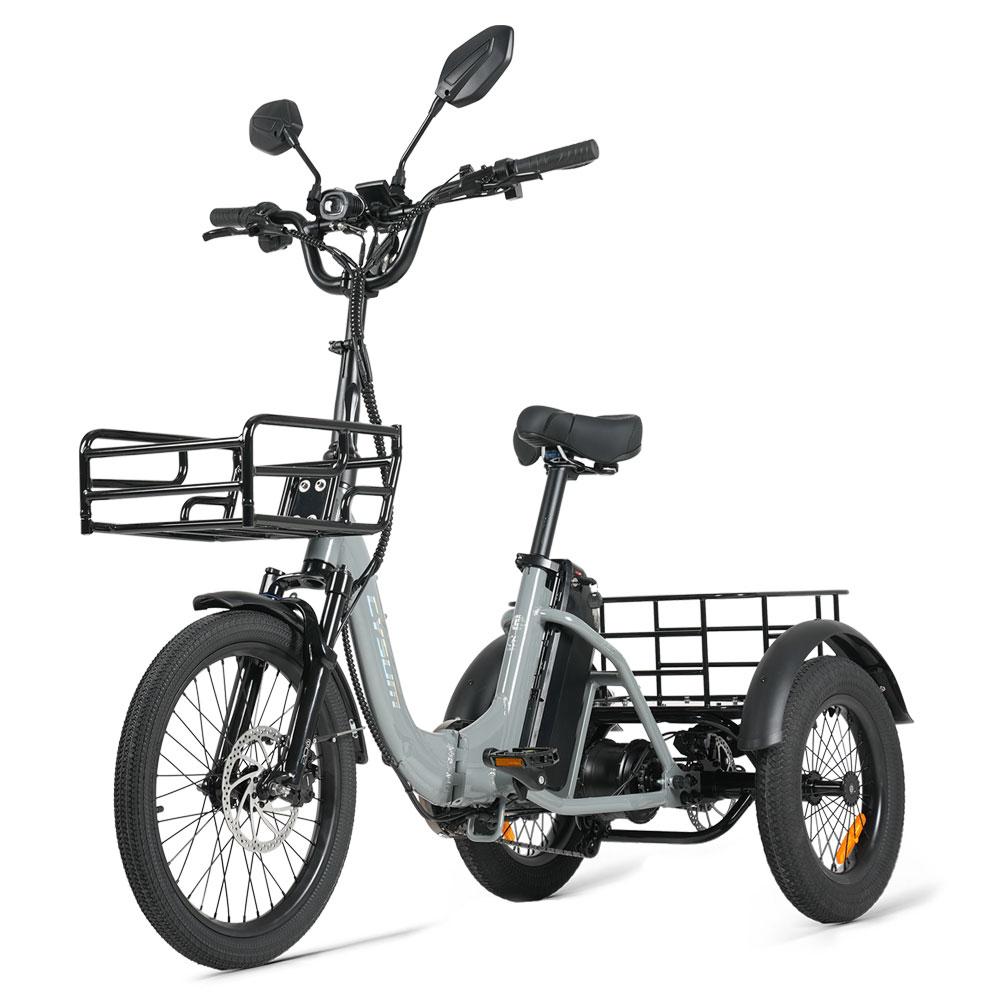 AG1 PRO Elektro-Dreirad , Aluminiumrahmen, 90 Nm, 48V 20Ah, abnehmbarer Lithium-Akku, Ein-Gang-Antrieb, hydraulische Scheibenbremsen